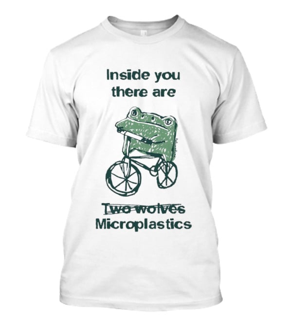 Inside You There Are Two Frogs Riding Bicyc...T-Shirt 