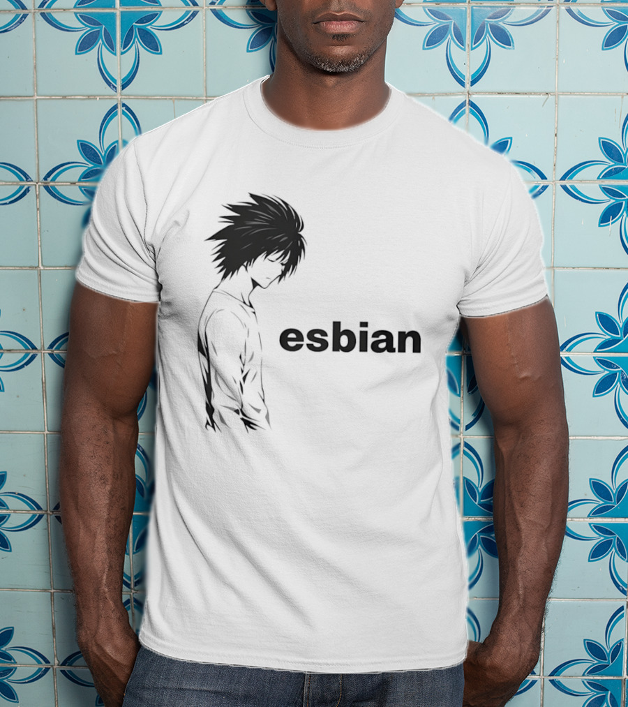Death Note L Esbian Meme Character Profile T-Shirt