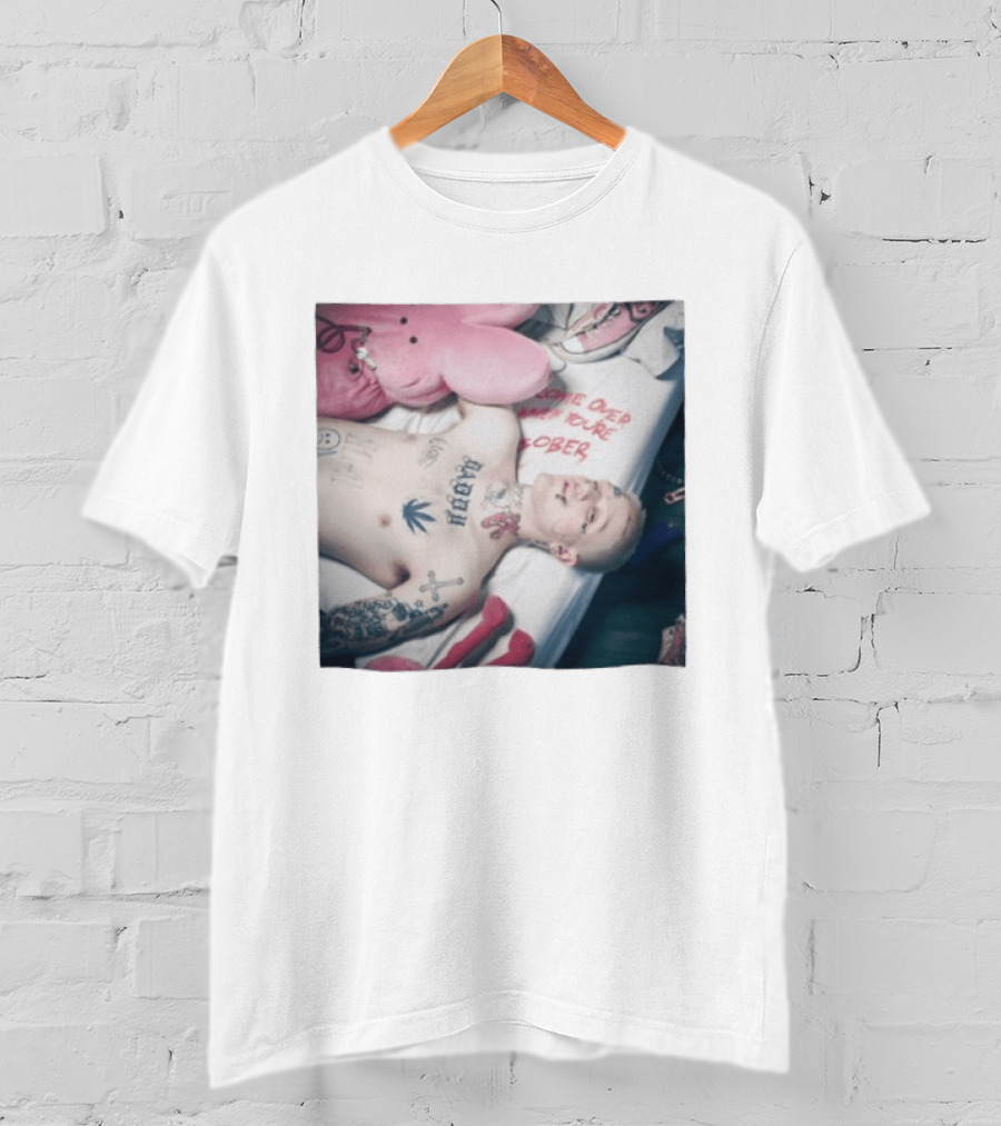 Lil Peep Come Over When You're Sober Emo Rap Album Cover T-Shirt