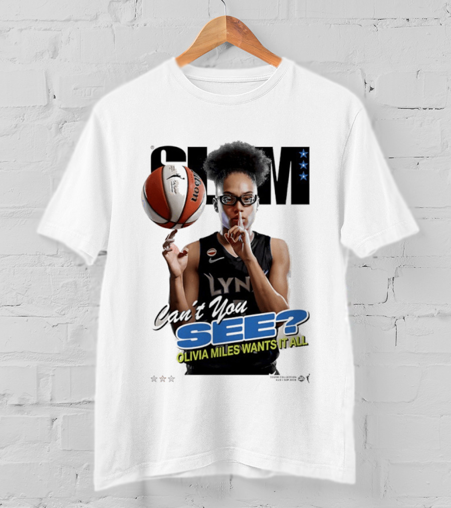 Minnesota Lynx SLAM Olivia Miles Wants It All Can't You See Basketball T-Shirt