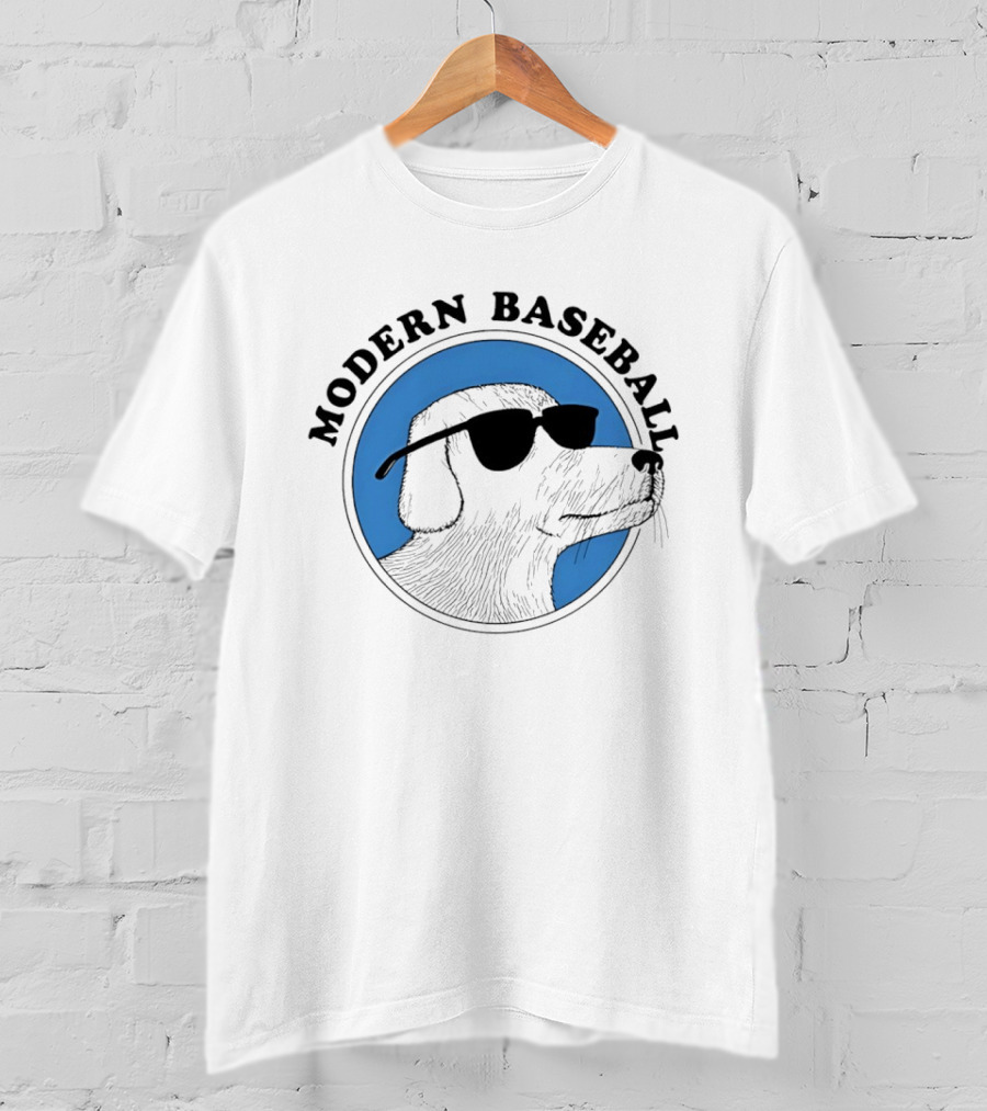 Modern Baseball Dog With Sunglasses T-Shirt