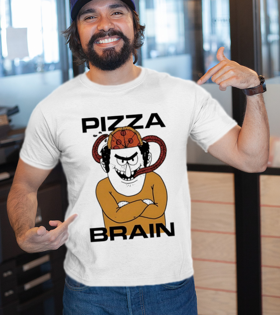 Pizza Brain Cartoon Perry Pizza Hat Monster T-Shirt