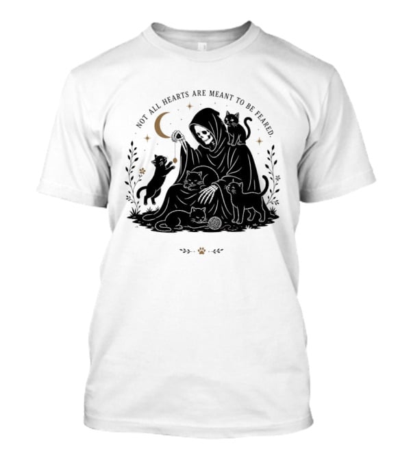 Reaper And Cats Not All Hearts Are Meant To Be Feared Yujin Clothing T-Shirt