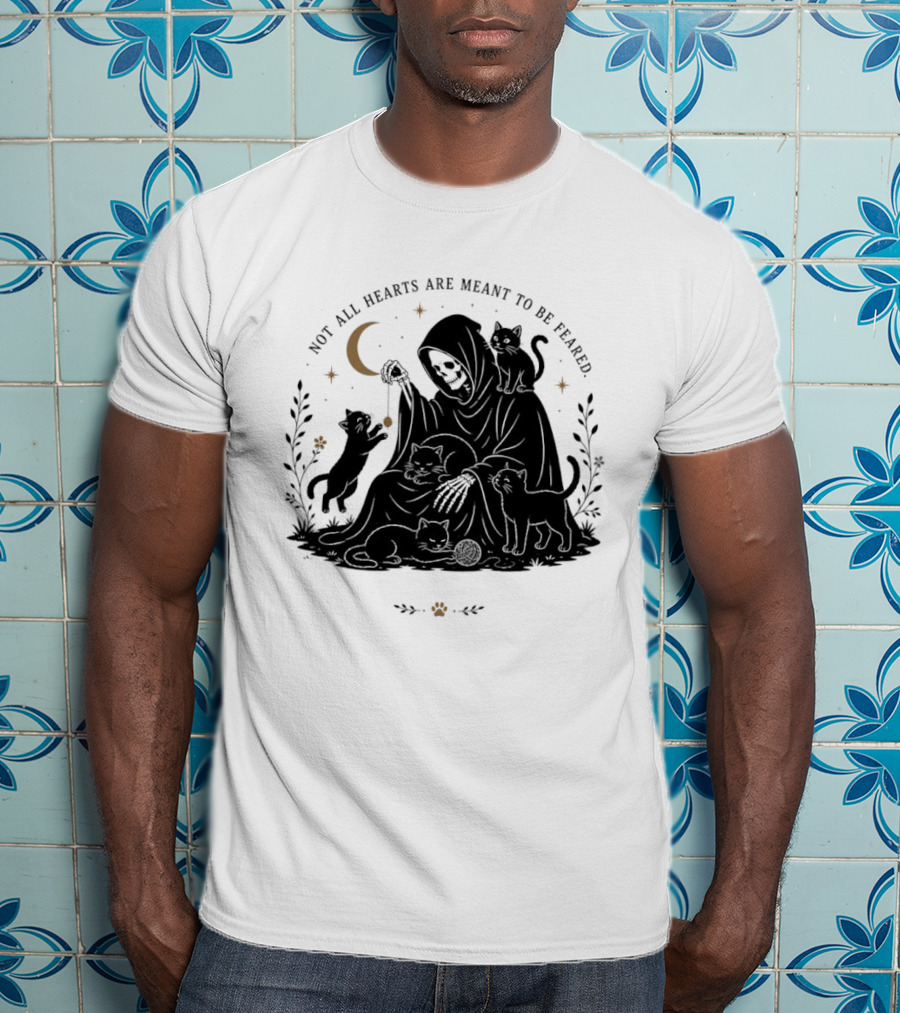 Reaper And Cats Not All Hearts Are Meant To Be Feared Yujin Clothing T-Shirt