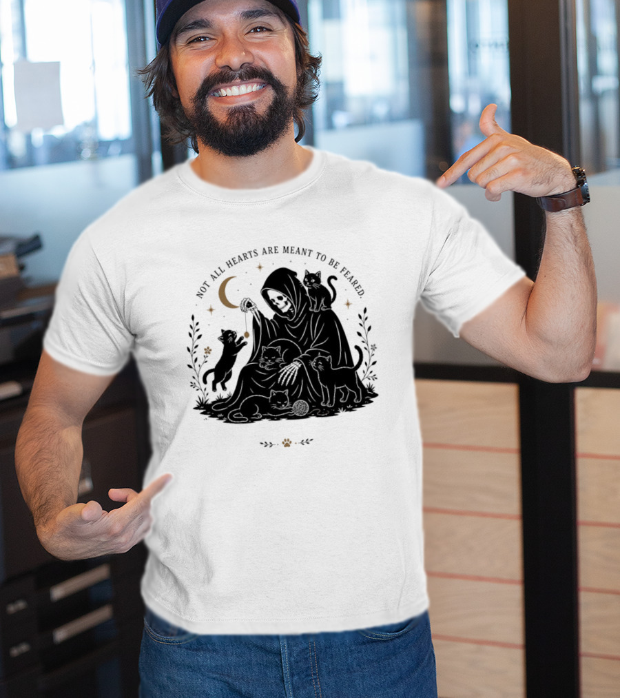 Reaper And Cats Not All Hearts Are Meant To Be Feared Yujin Clothing T-Shirt