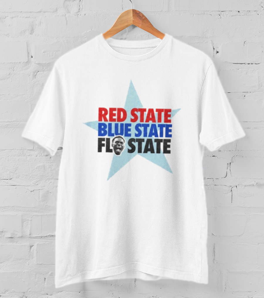 Red State Blue State FL State Florida Politics Star T-Shirt