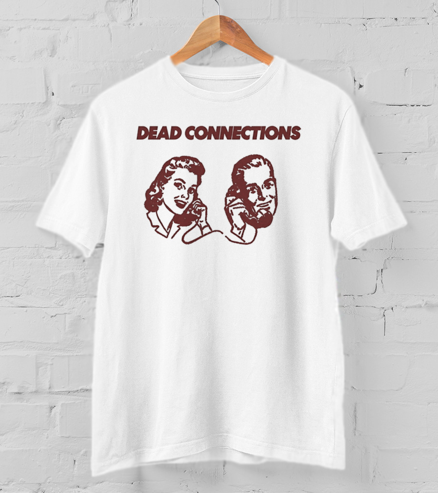 Dead Connections Vintage Phone Couple T-Shirt
