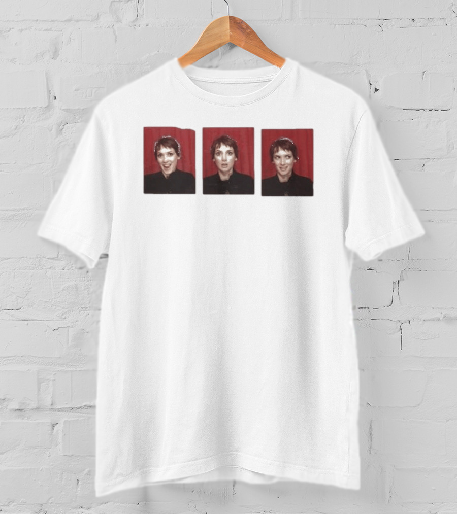 Simone Ashley Winona Ryder Photobooth Red Curtain Triptych T-Shirt