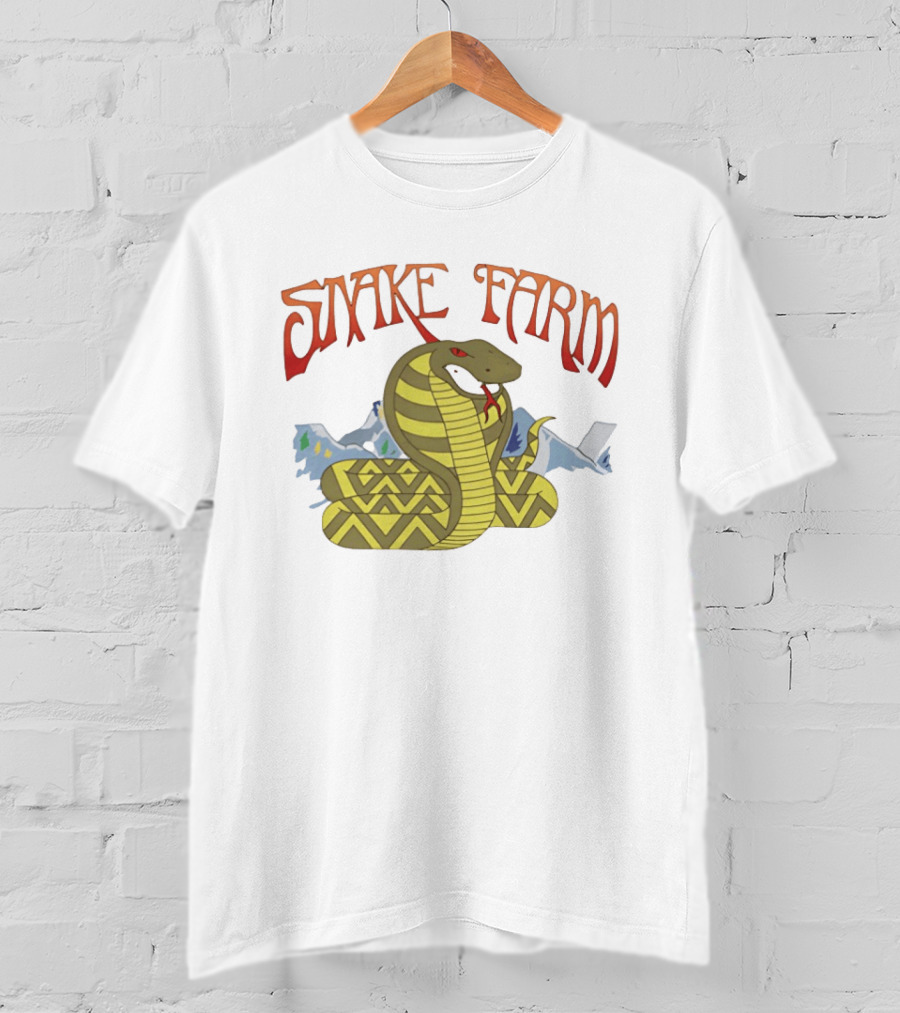 Snake Farm Cobra With Mountains T-Shirt