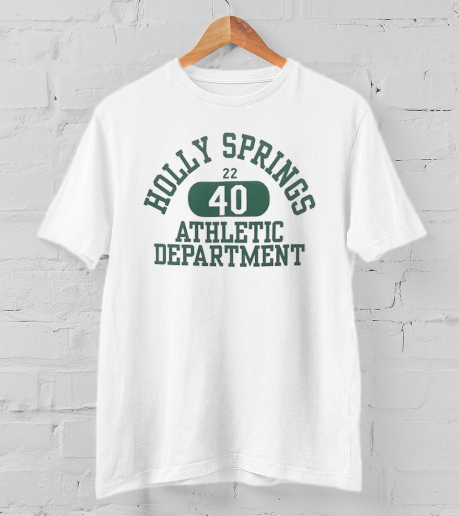 Holly Springs 40 Athletic Department Varsity 22 T-Shirt