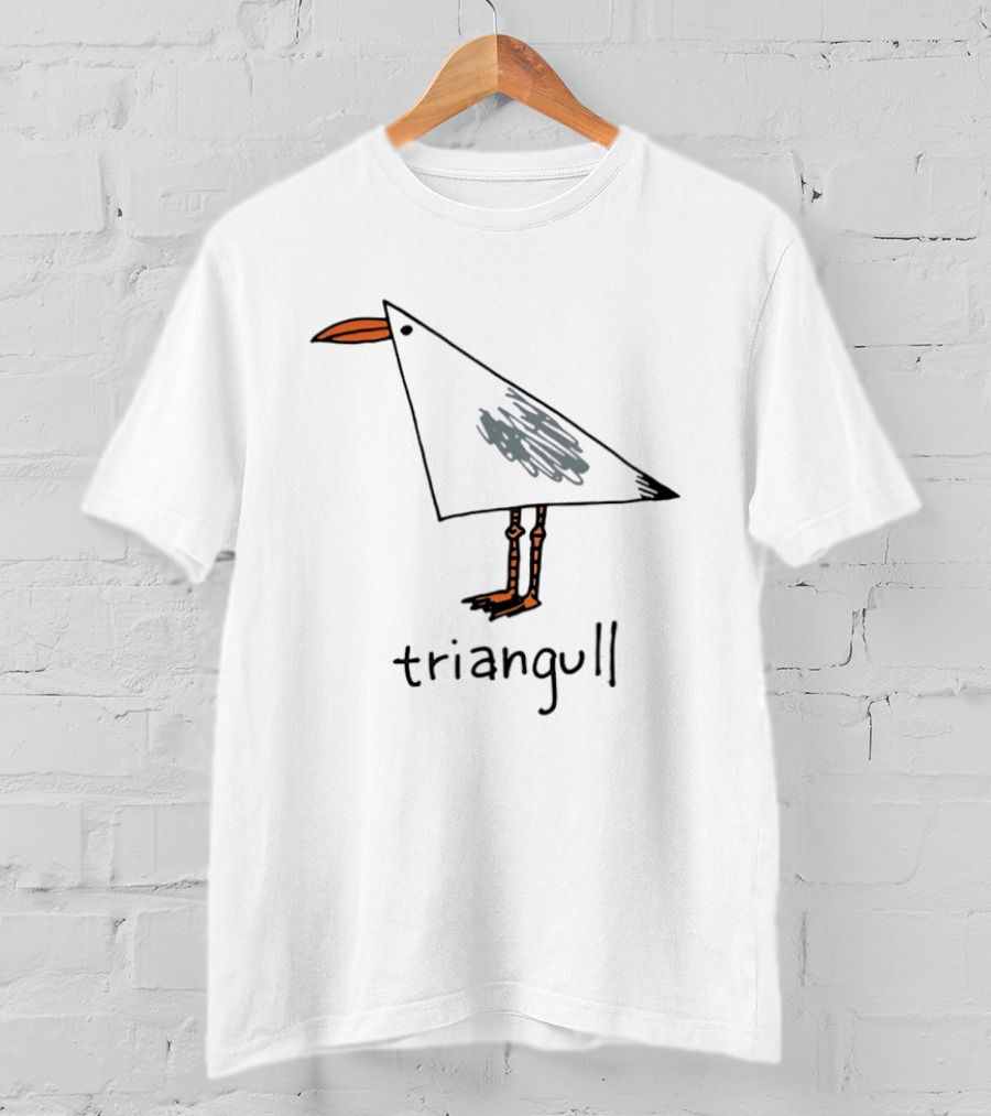 Triangull Triangle Seagull Bird Pun T-Shirt