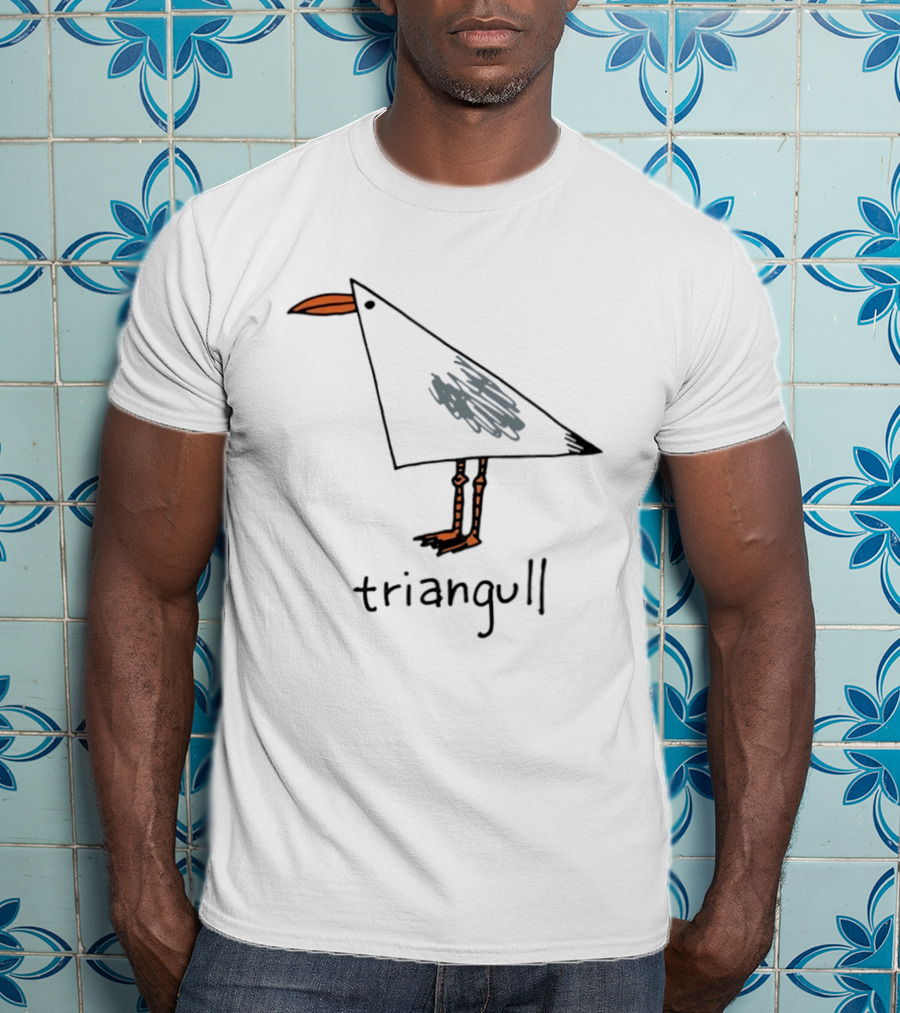 Triangull Triangle Seagull Bird Pun T-Shirt