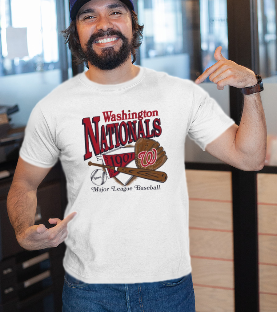 Washington Nationals Est 1901 Baseball Bat Glove Major League T-Shirt