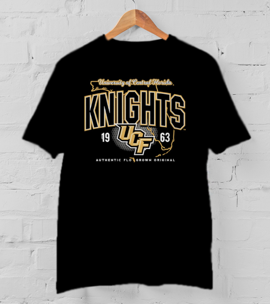UCF Knights University Of Central Florida 1963 Authentic Flo Brown Original T-Shirt