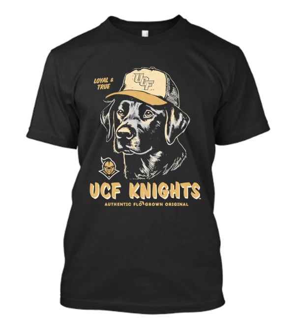 UCF Knights Loyal And True Black Lab Dog Authentic Florgrown Original T-Shirt
