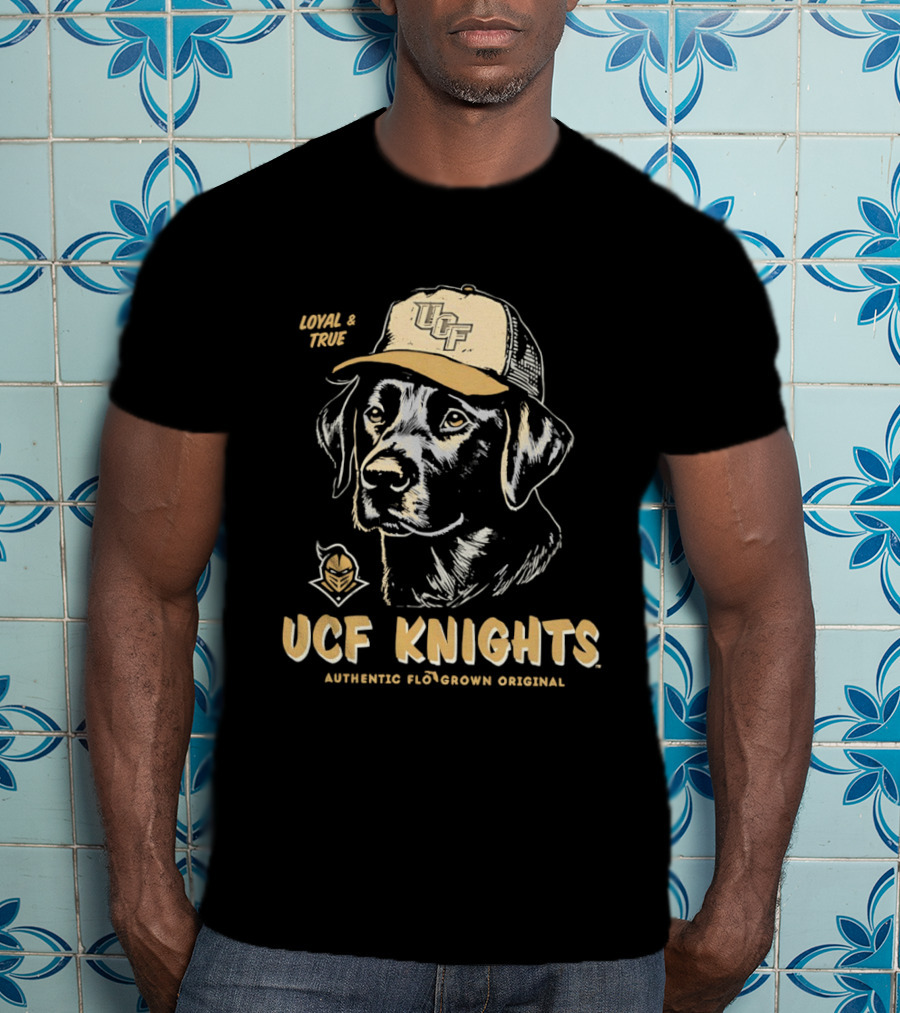 UCF Knights Loyal And True Black Lab Dog Authentic Florgrown Original T-Shirt