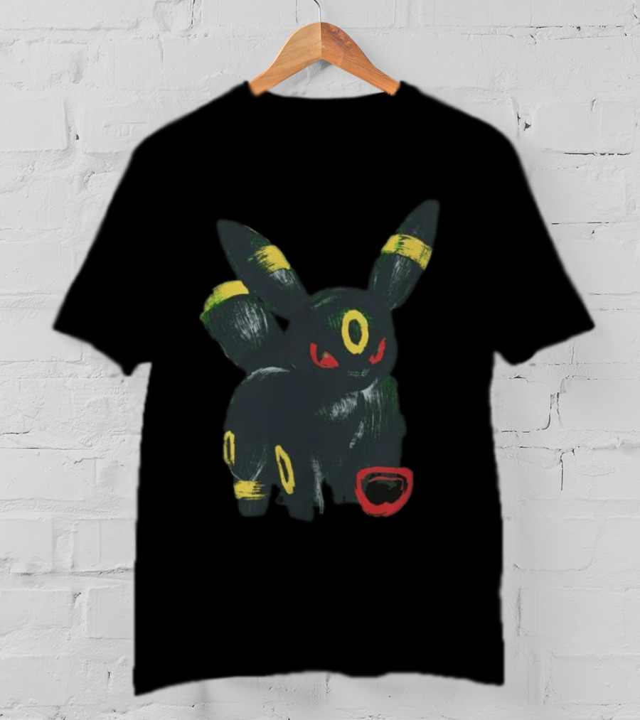Umbreon Pokemon Distressed T-Shirt