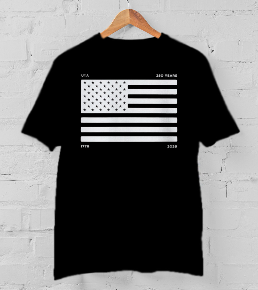 USA 250 Years 1776 2026 American Flag 250th Anniversary Celebration T-Shirt
