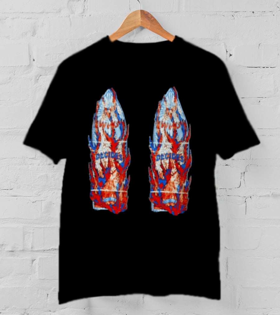 Who Decides War Stained Glass Angels In Flames Streetwear T-Shirt