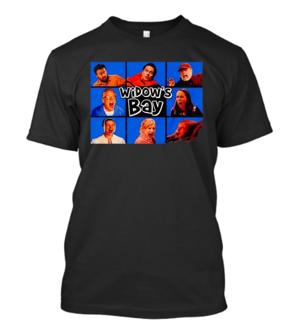 Widow's Bay Screaming Cast Faces Collage T-Shirt
