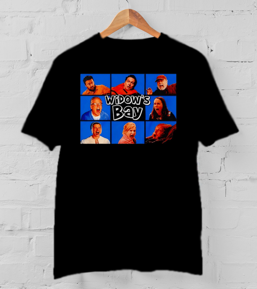 Widow's Bay Screaming Cast Faces Collage T-Shirt