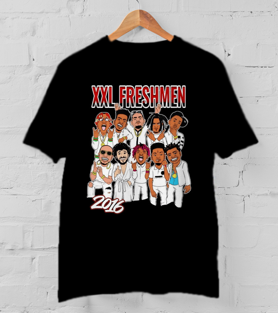 XXL Freshmen 2016 Rappers Cartoon Characters T-Shirt