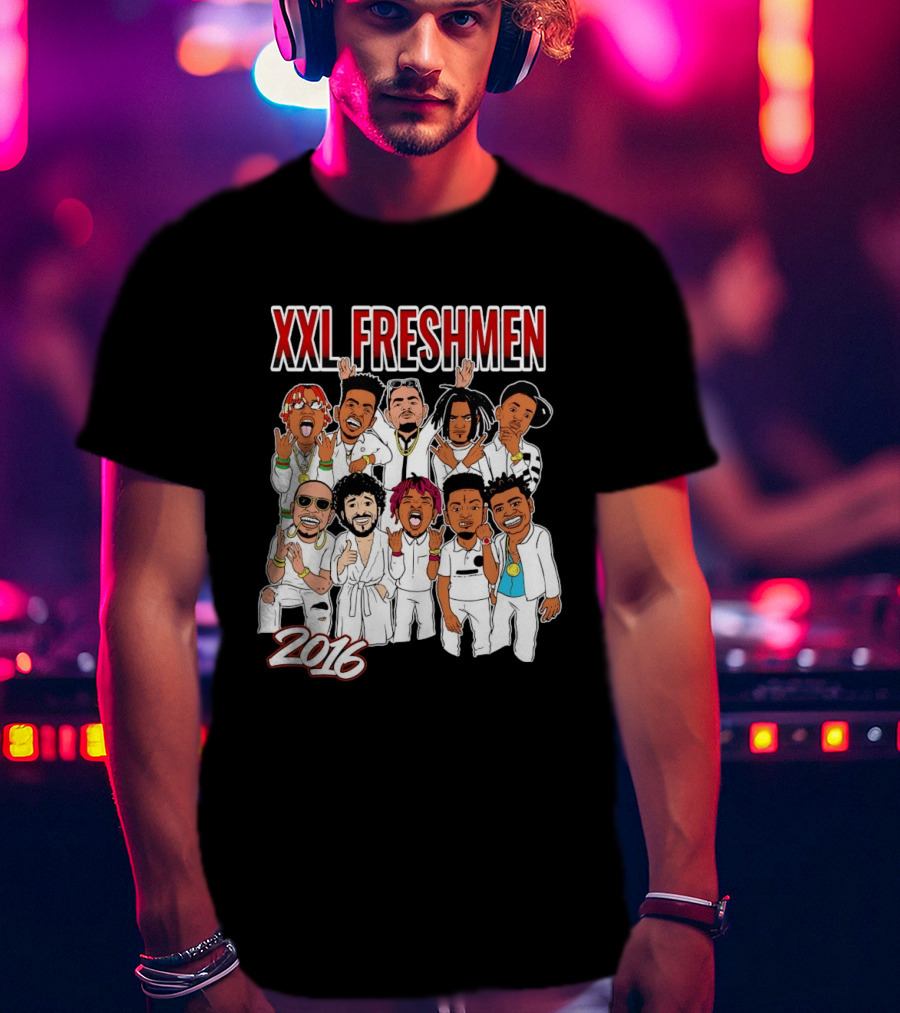 XXL Freshmen 2016 Rappers Cartoon Characters T-Shirt