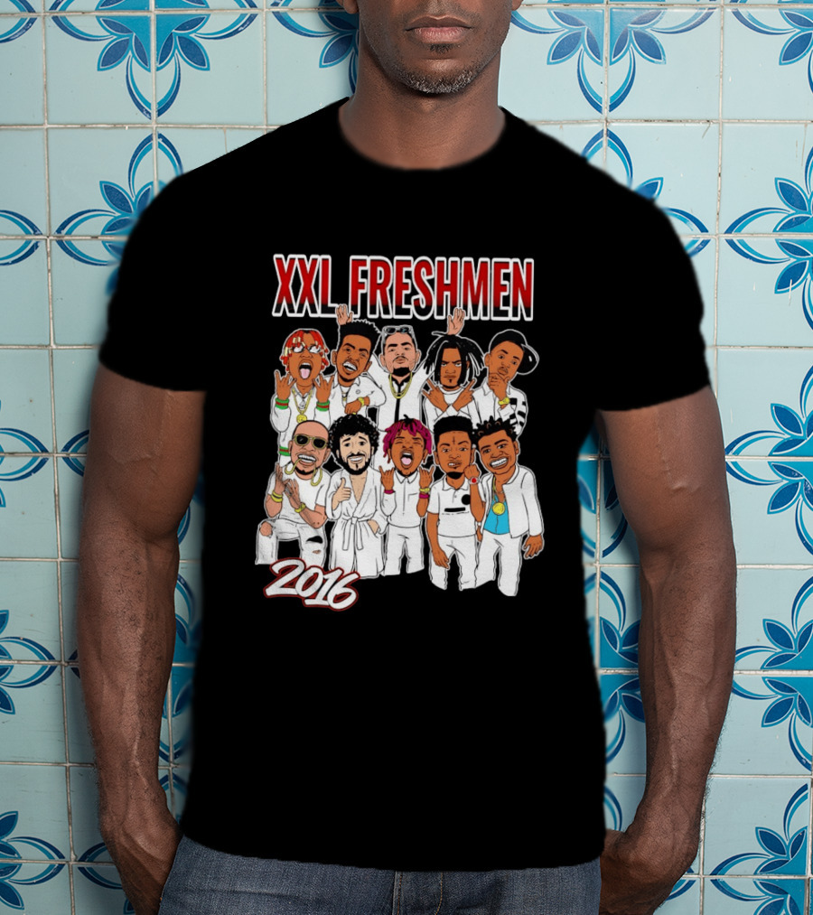 XXL Freshmen 2016 Rappers Cartoon Characters T-Shirt