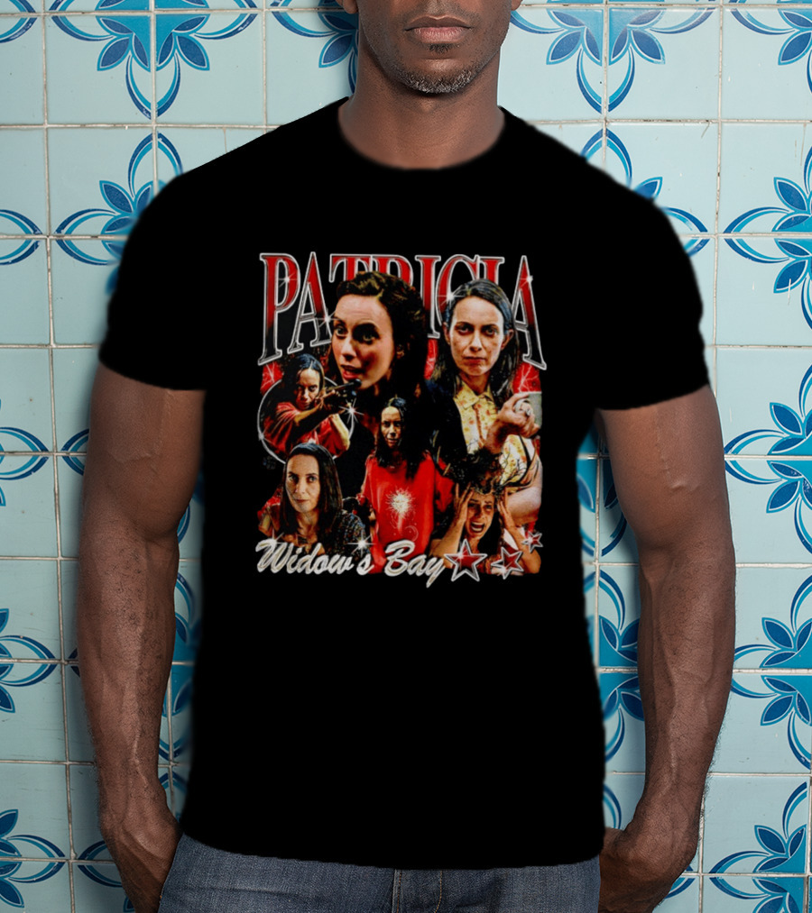 Patricia Widow's Bay Horror Icons Collage T-Shirt