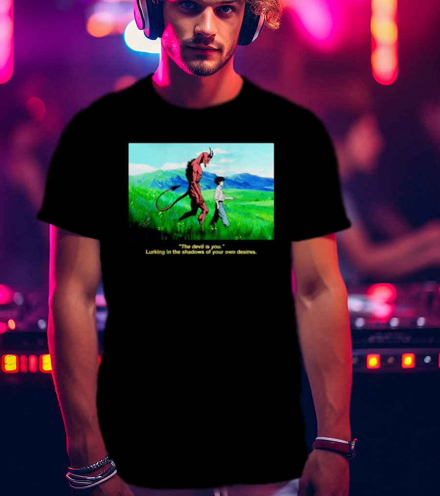 The Devil Is You Lurking In The Shadows Of Your Own Desires Anime Character Scene T-Shirt