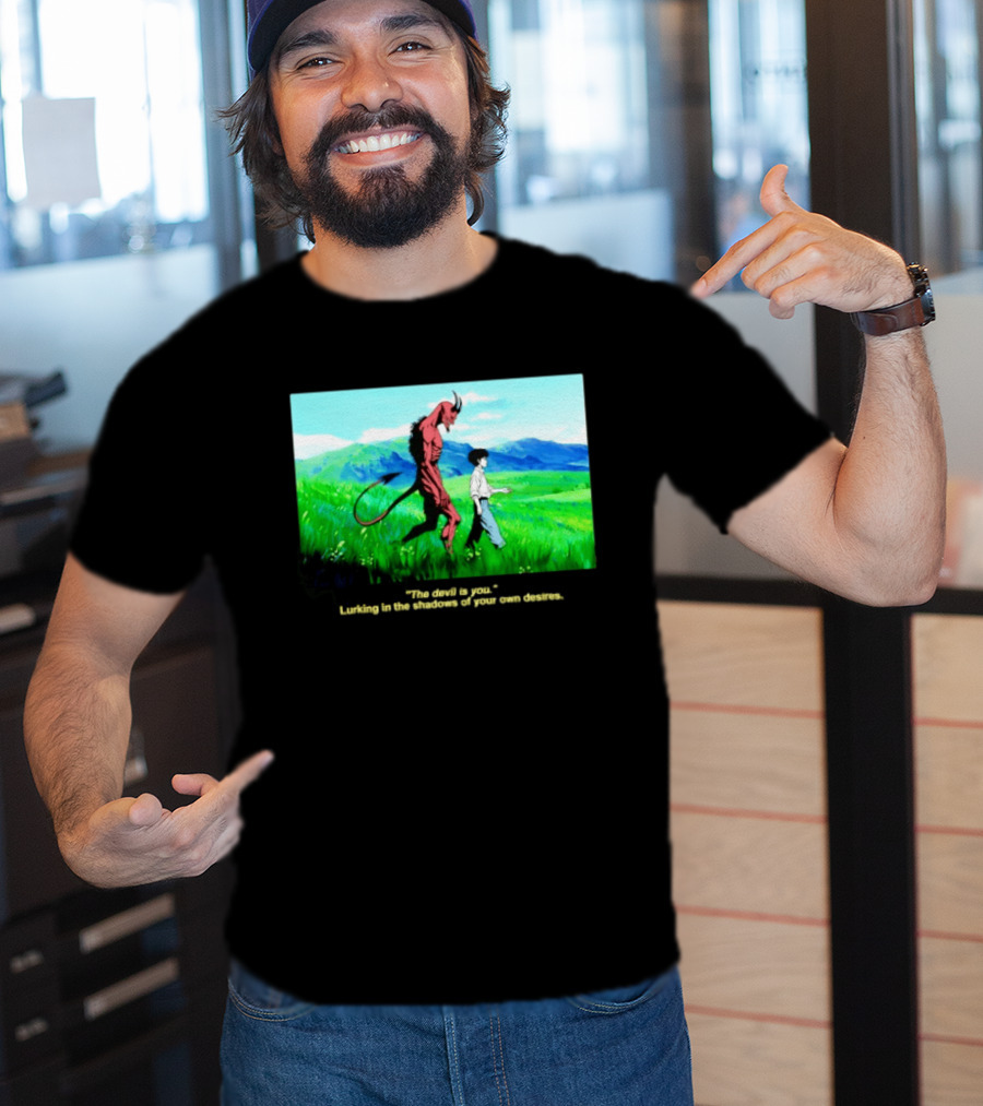 The Devil Is You Lurking In The Shadows Of Your Own Desires Anime Character Scene T-Shirt