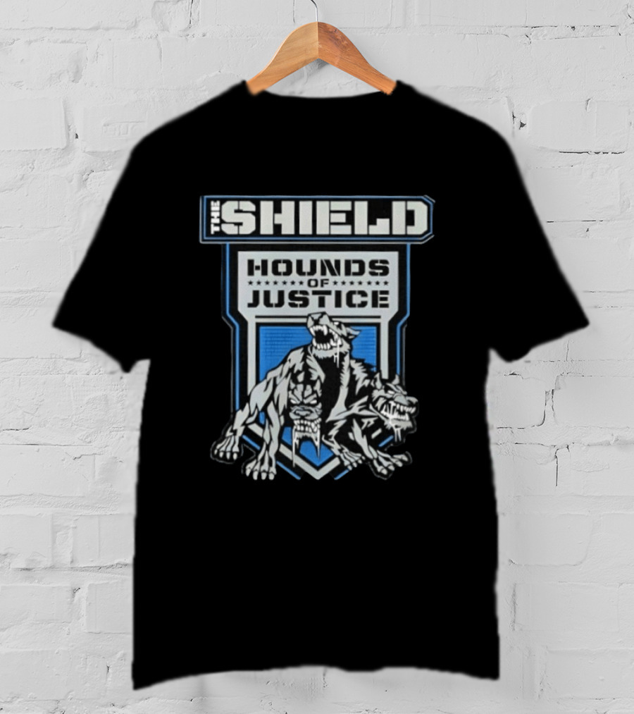 The Shield Hounds Of Justice WWE Wrestling Wolf Pack T-Shirt