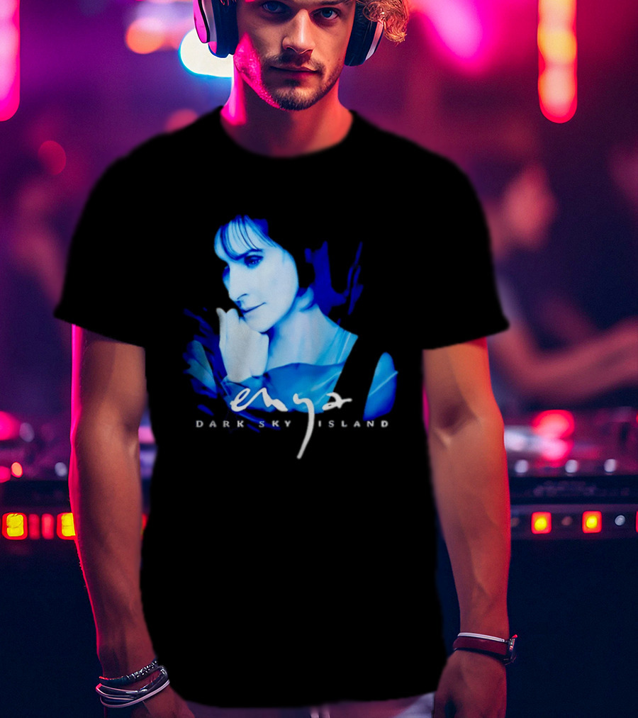 Enya Dark Sky Island Album Blue T-Shirt