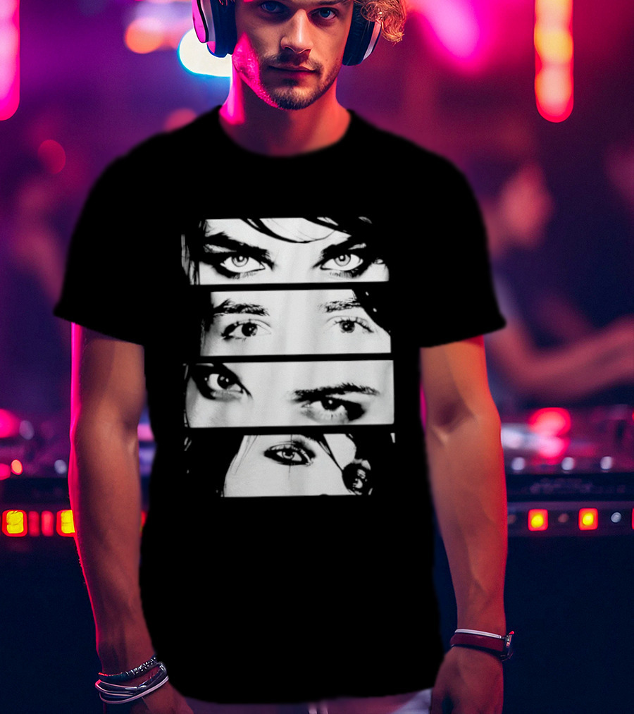Gerard Way Eyes My Chemical Romance Emo Band Fan T-Shirt