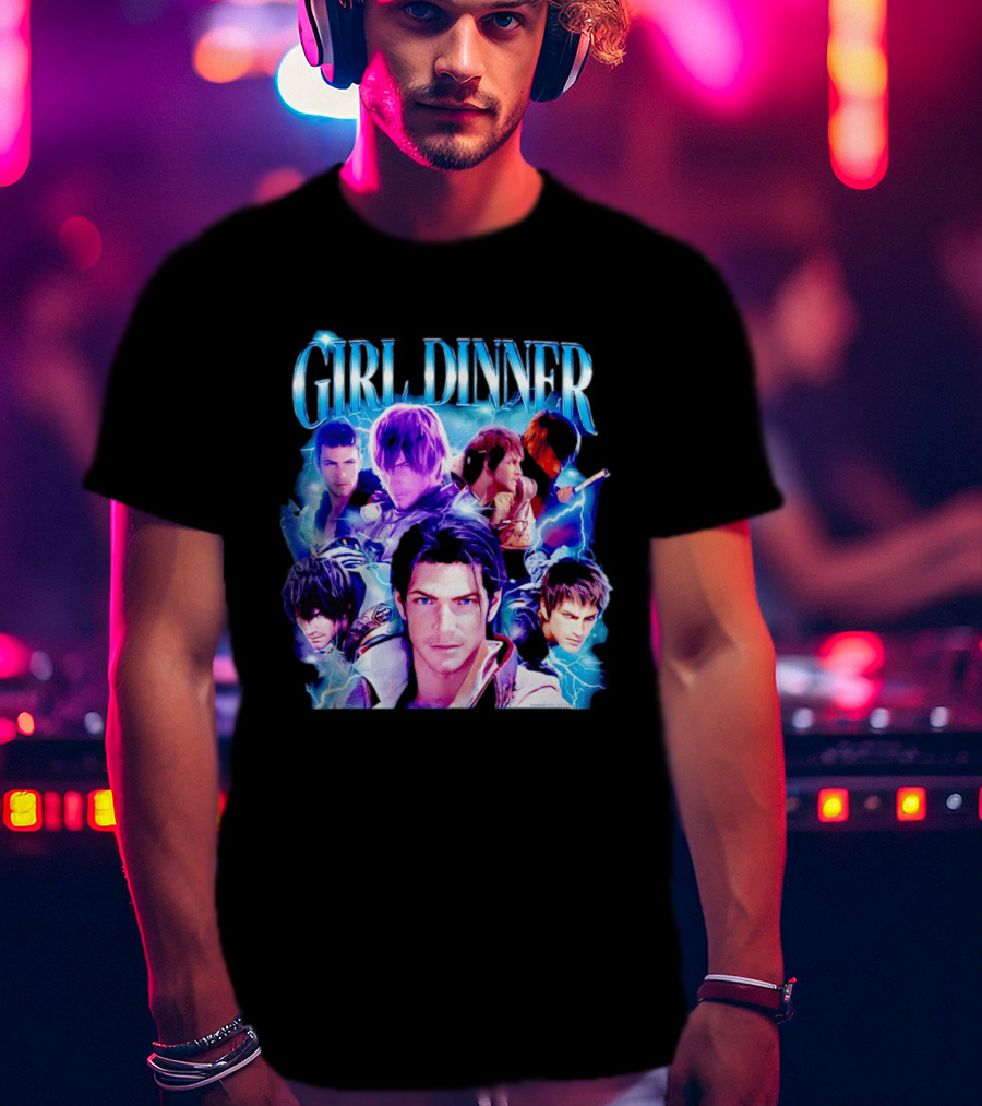 Girl Dinner Final Fantasy Characters Square Enix T-Shirt