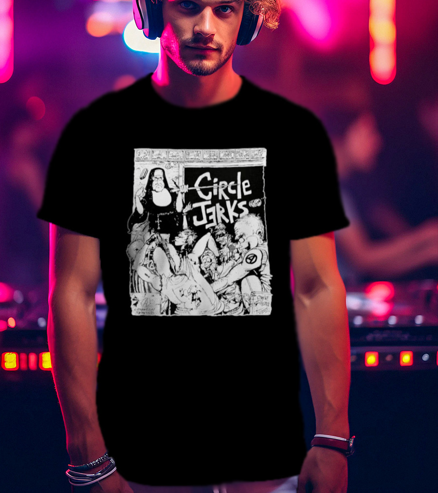Circle Jerks Nun Punk Rock Band Chaos T-Shirt