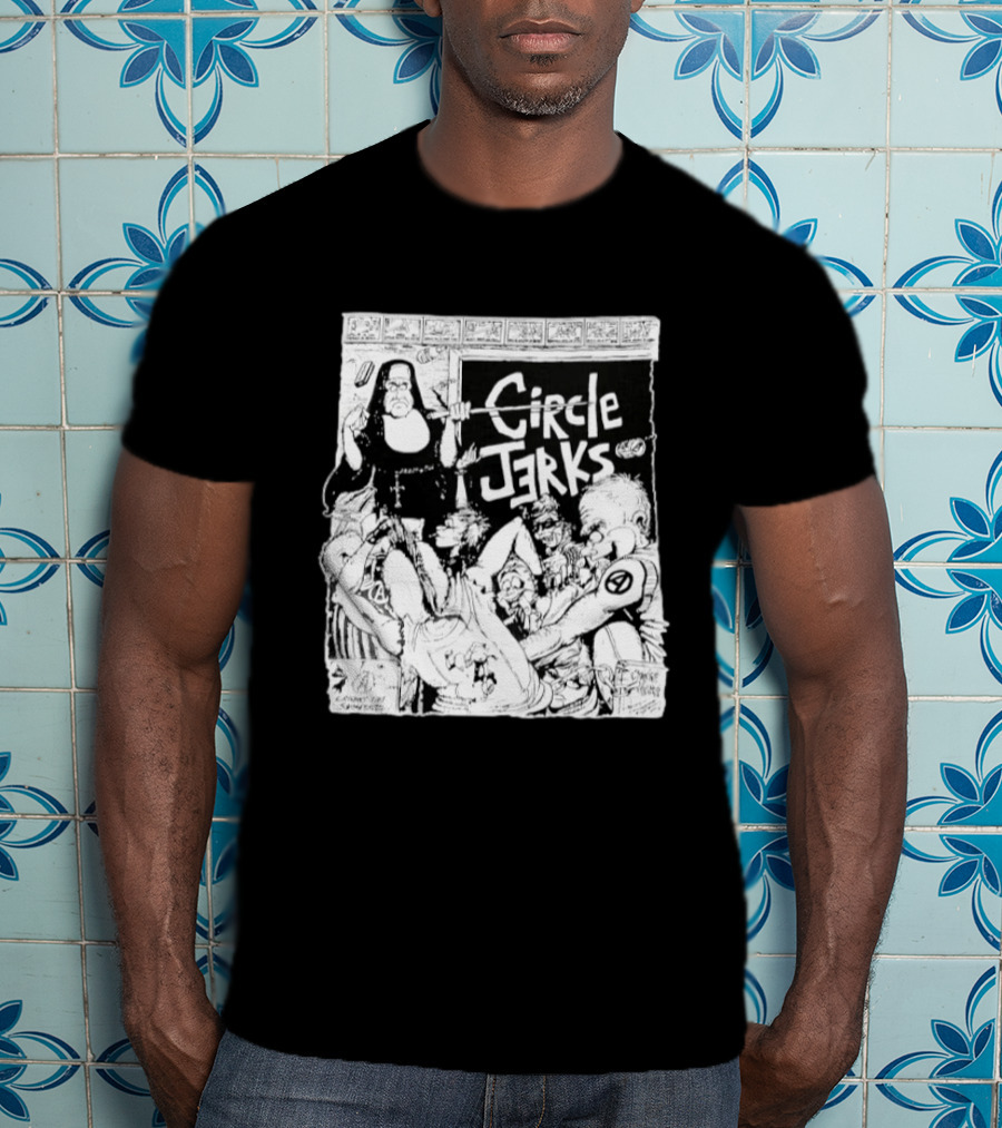 Circle Jerks Nun Punk Rock Band Chaos T-Shirt