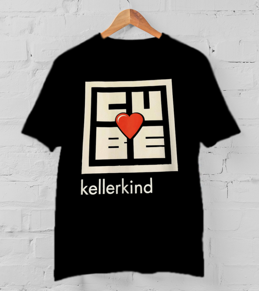 Kellerkind Cube Heart Design With Red Love T-Shirt