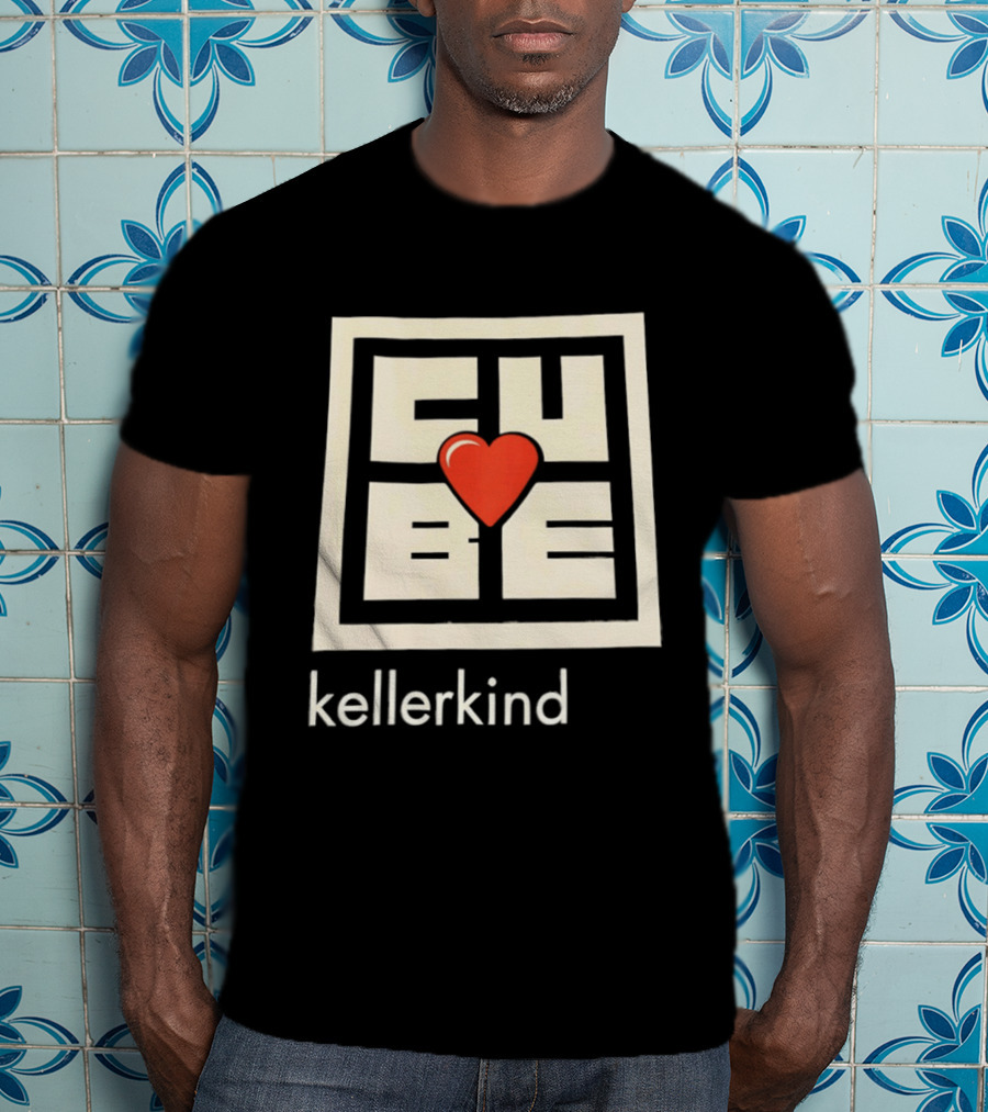 Kellerkind Cube Heart Design With Red Love T-Shirt