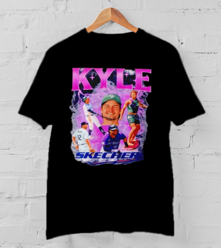 Kyle Groys Skecher Collage Baseball Dodgers > T-Shirt