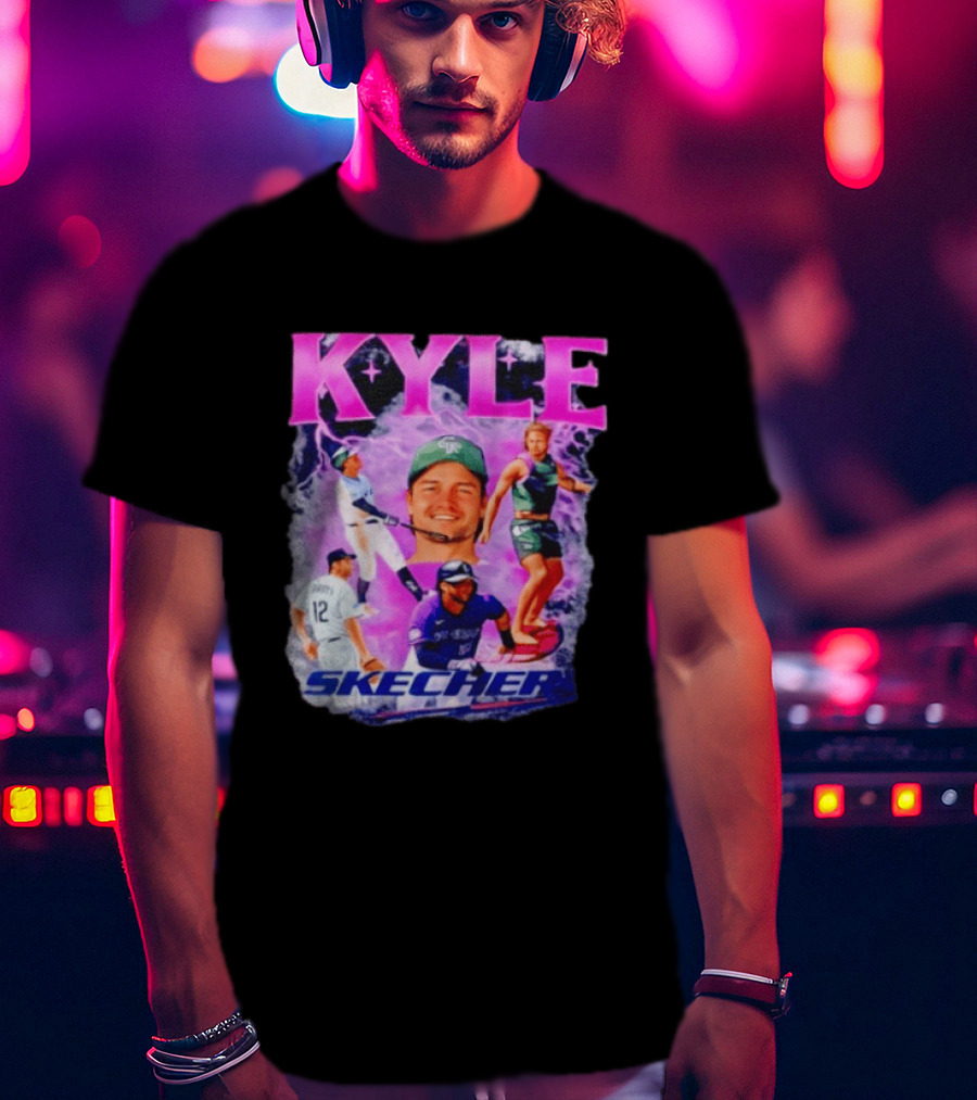 Kyle Groys Skecher Collage Baseball Dodgers > T-Shirt
