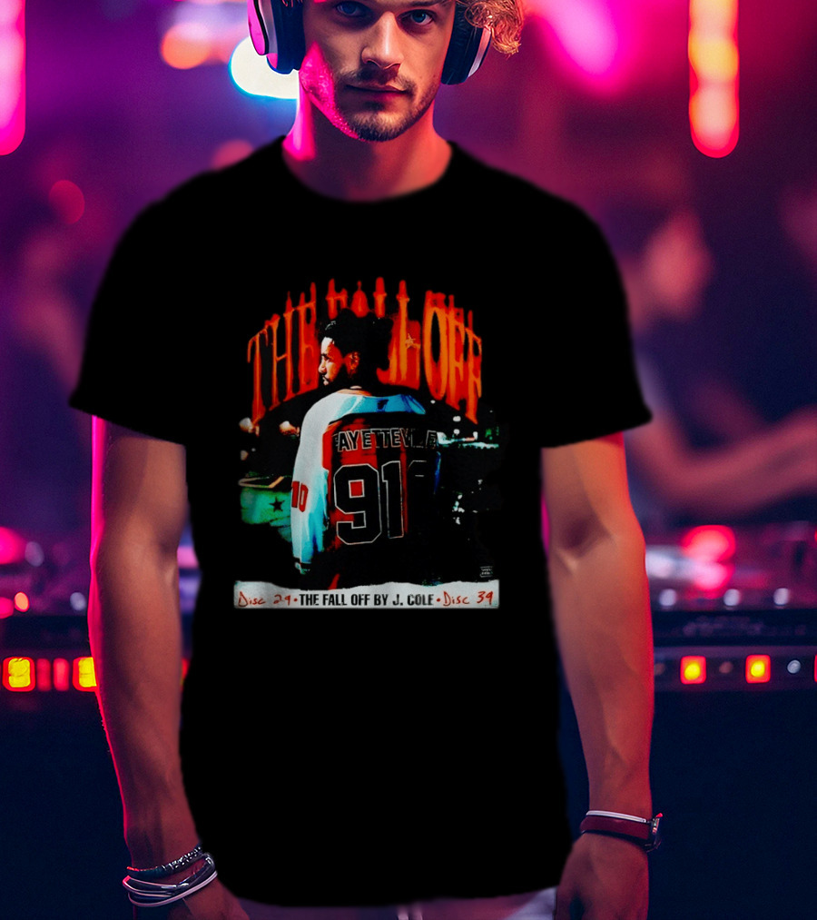 J Cole The Fall Off Fayetteville 910 Disc 29 Disc 34 T-Shirt