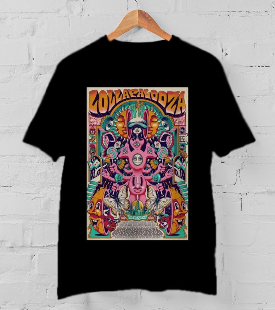 Lollapalooza Grant Park Chicago July 30 To August 2 2026 Festival T-Shirt