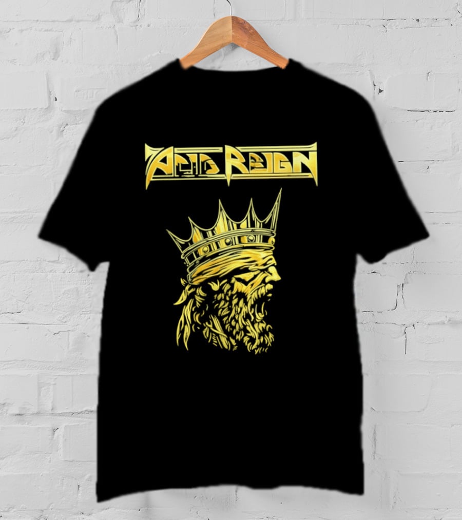 Acid Reign Golden King Thrash Metal Band T-Shirt