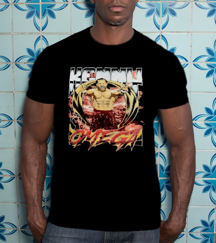 Kenny Omega AEW Wrestling Champion Dynamic Pose T-Shirt