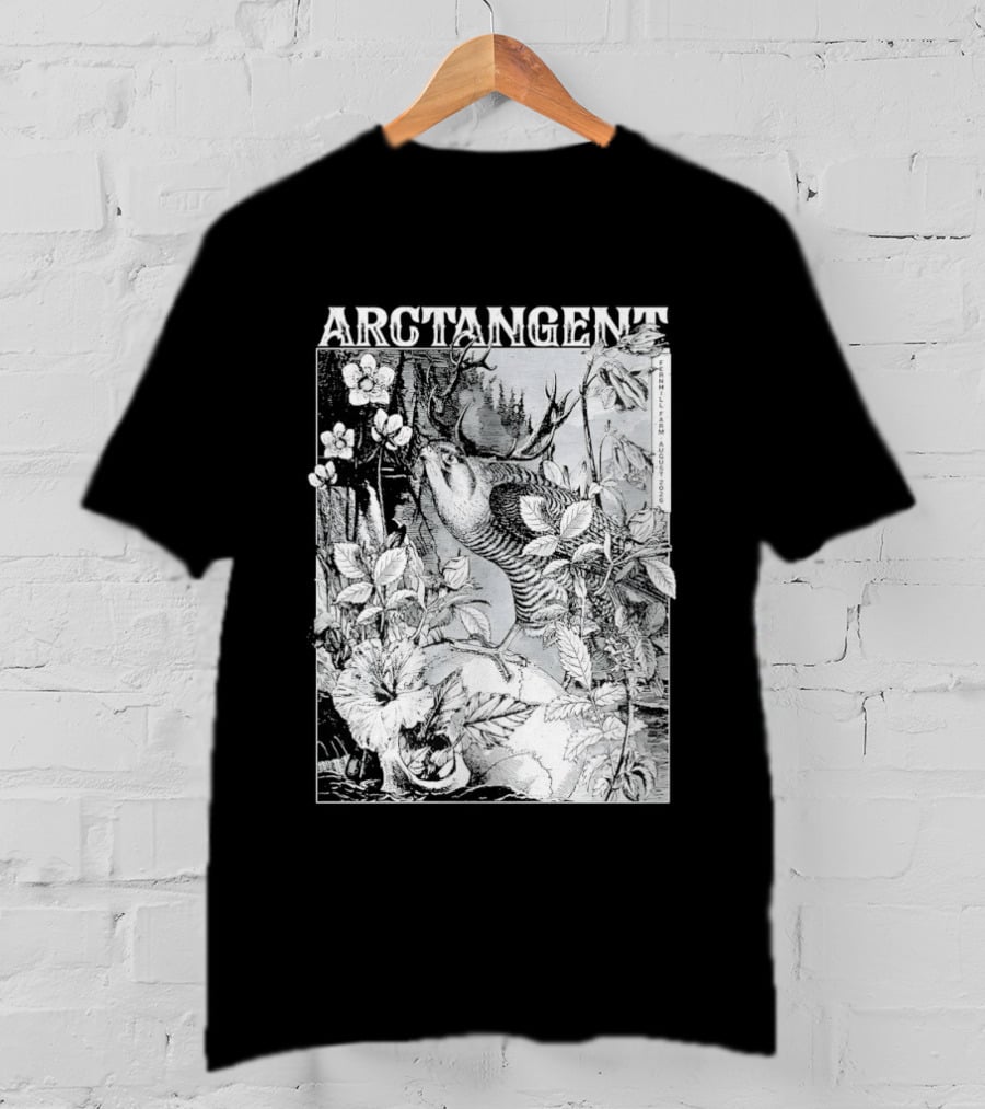 Arctangent Fernhill Farm Festival 2026 Bird Antlers Floral T-Shirt