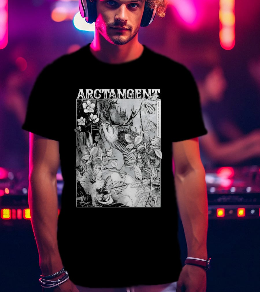 Arctangent Fernhill Farm Festival 2026 Bird Antlers Floral T-Shirt