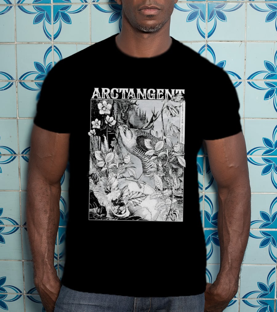 Arctangent Fernhill Farm Festival 2026 Bird Antlers Floral T-Shirt