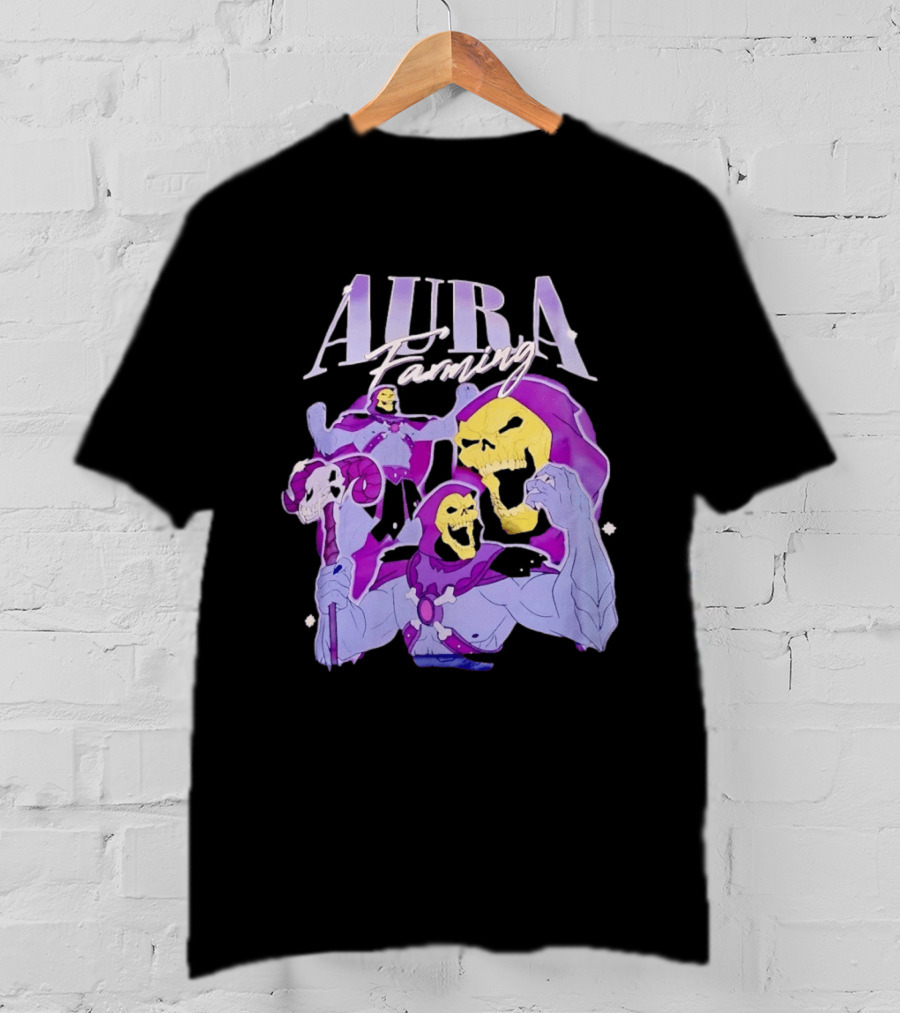 Aura Farming Skeletor Masters Of The Universe T-Shirt