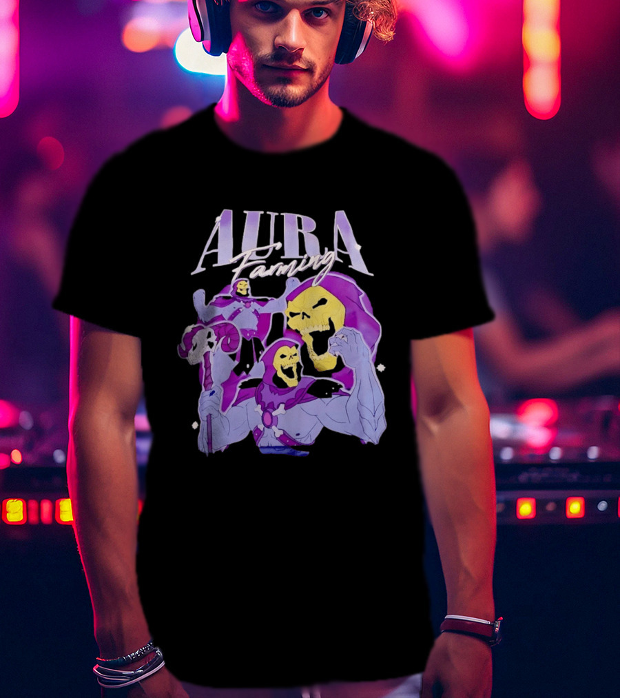 Aura Farming Skeletor Masters Of The Universe T-Shirt